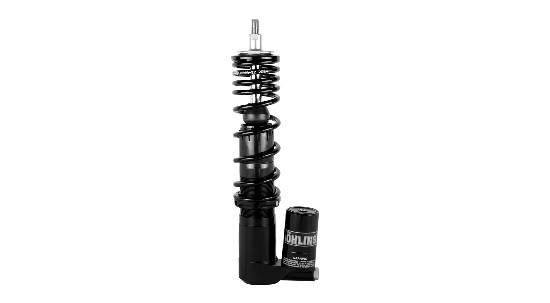 Öhlins front suspension (PI 411 Blackline) featuring a piggy-back style reservoir and designed to fit Vespa GTS 300 (2023 onwards)