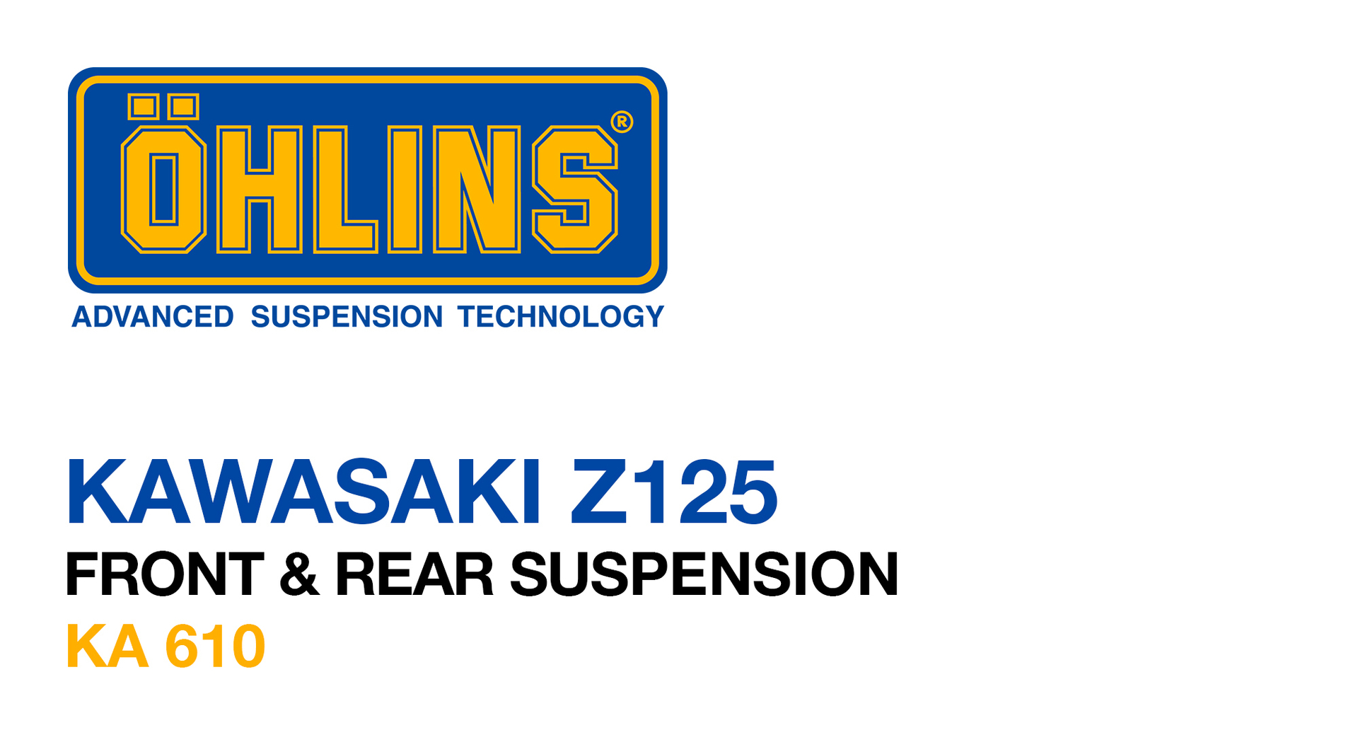 Öhlins rear shock for Kawasaki's mini-naked Z125