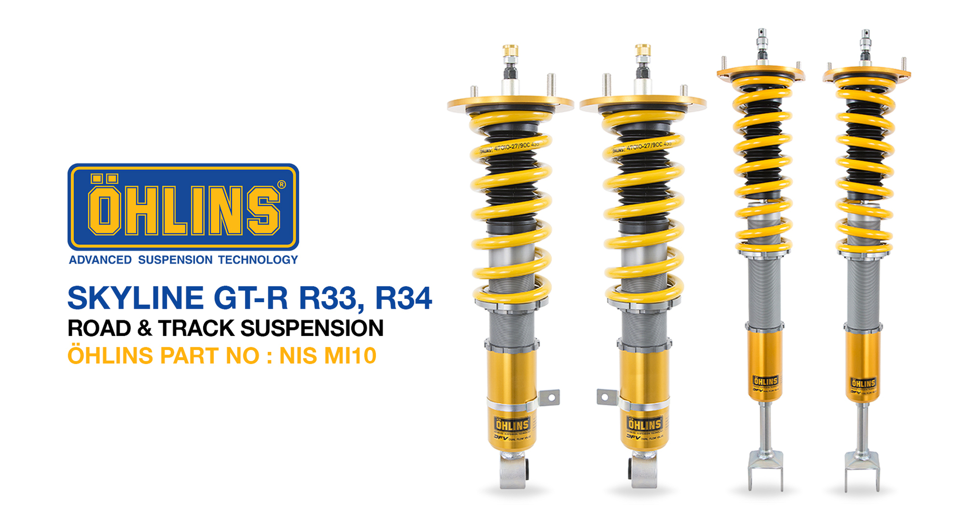 Öhlins Road & Track suspension for Nissan GT-R (R33, 34)