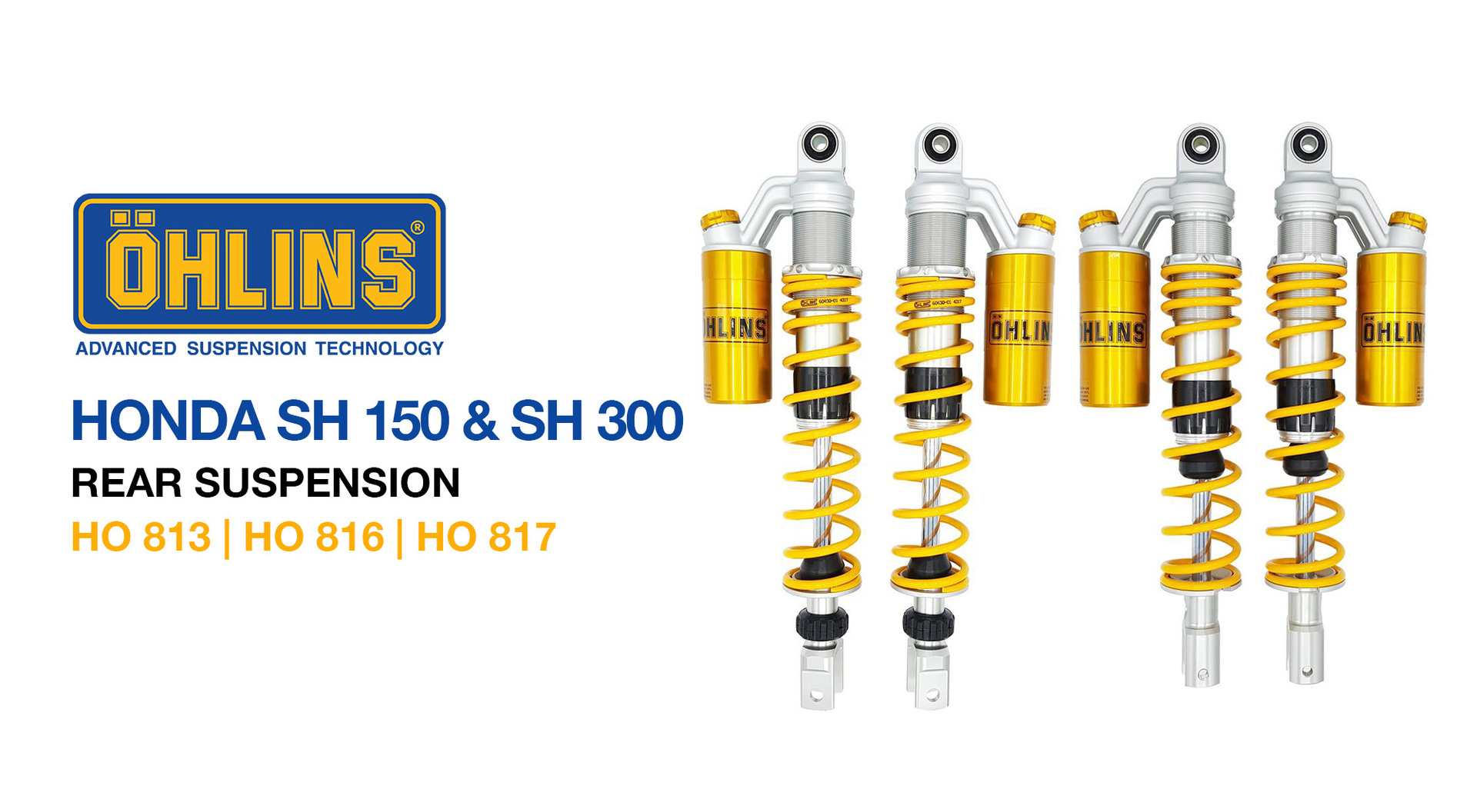 Öhlins Suspension For Honda Sh 150 And Sh 300