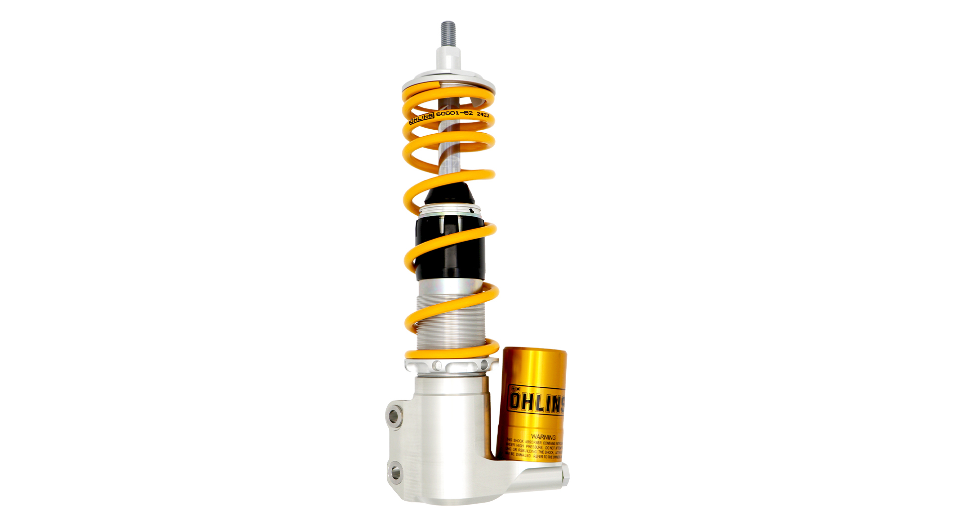 Öhlins front suspension for Vespa LX 125 & S 125, featuring STX technology, piggy-back style reservoir and spring preload adjustment.