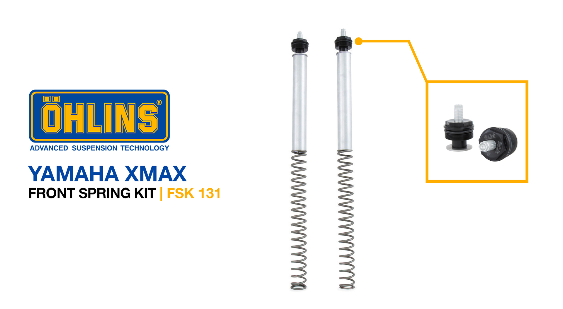 Öhlins suspension for Yamaha XMax