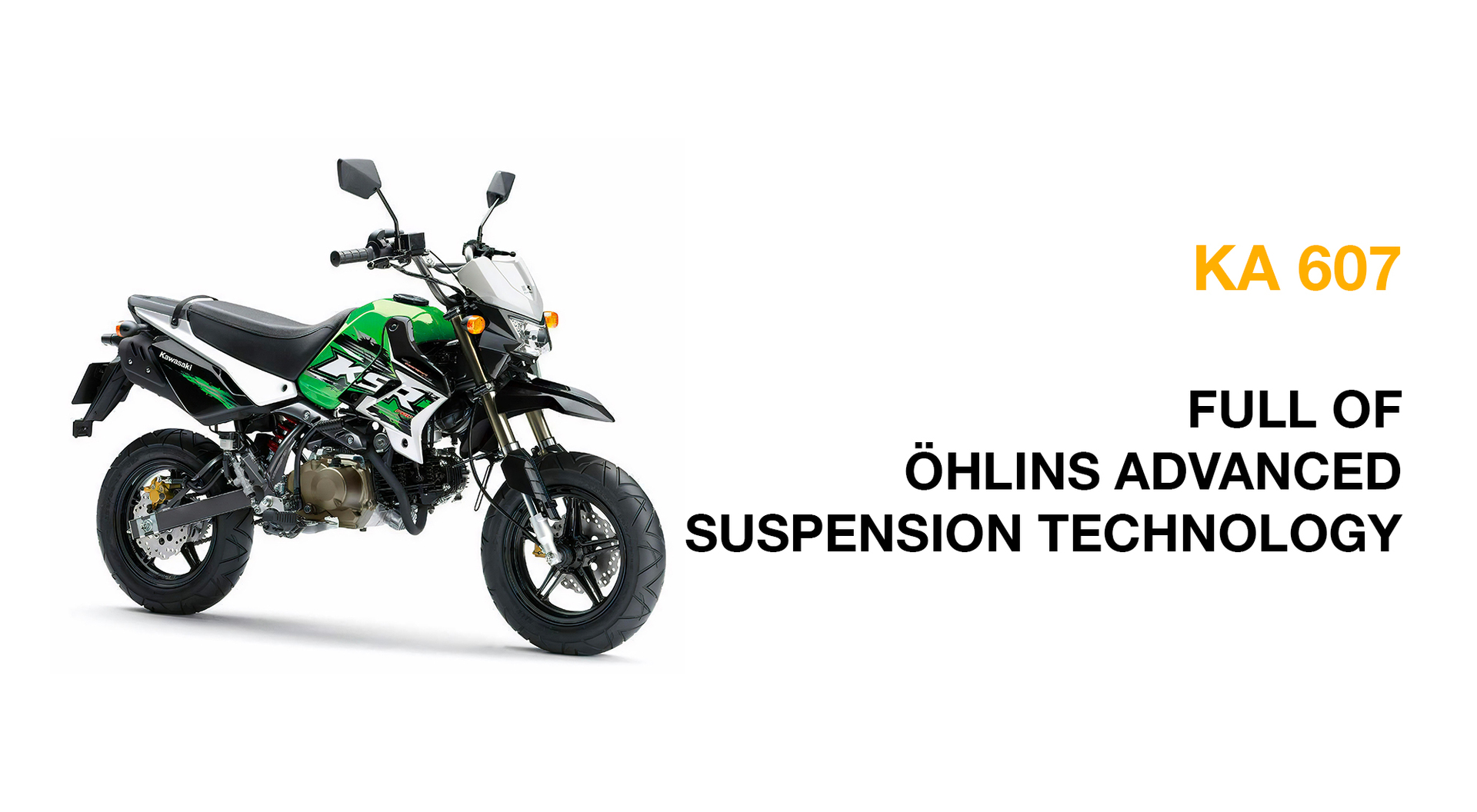 Transform your Kawasaki KSR110 with Öhlins suspension
