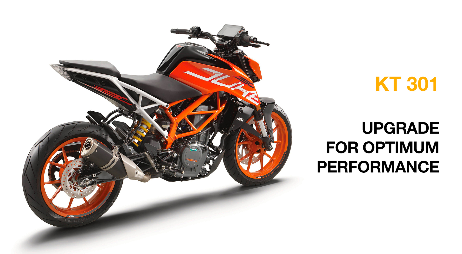 Transform your KTM 390 Duke with Öhlins advanced suspension technology