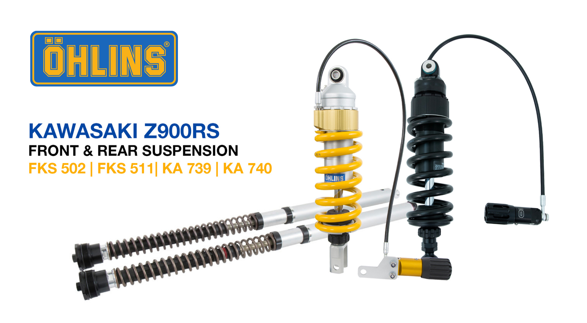 Öhlins suspension upgrades for Kawasaki Z900RS models
