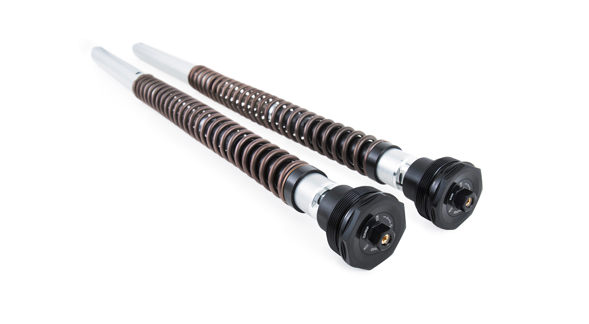 Öhlins NIX 30 Adventure front fork cartridge kit for Honda CRF300L, featuring full adjustability in compression and rebound damping and preload and a hydraulic stop to prevent bottoming-out
