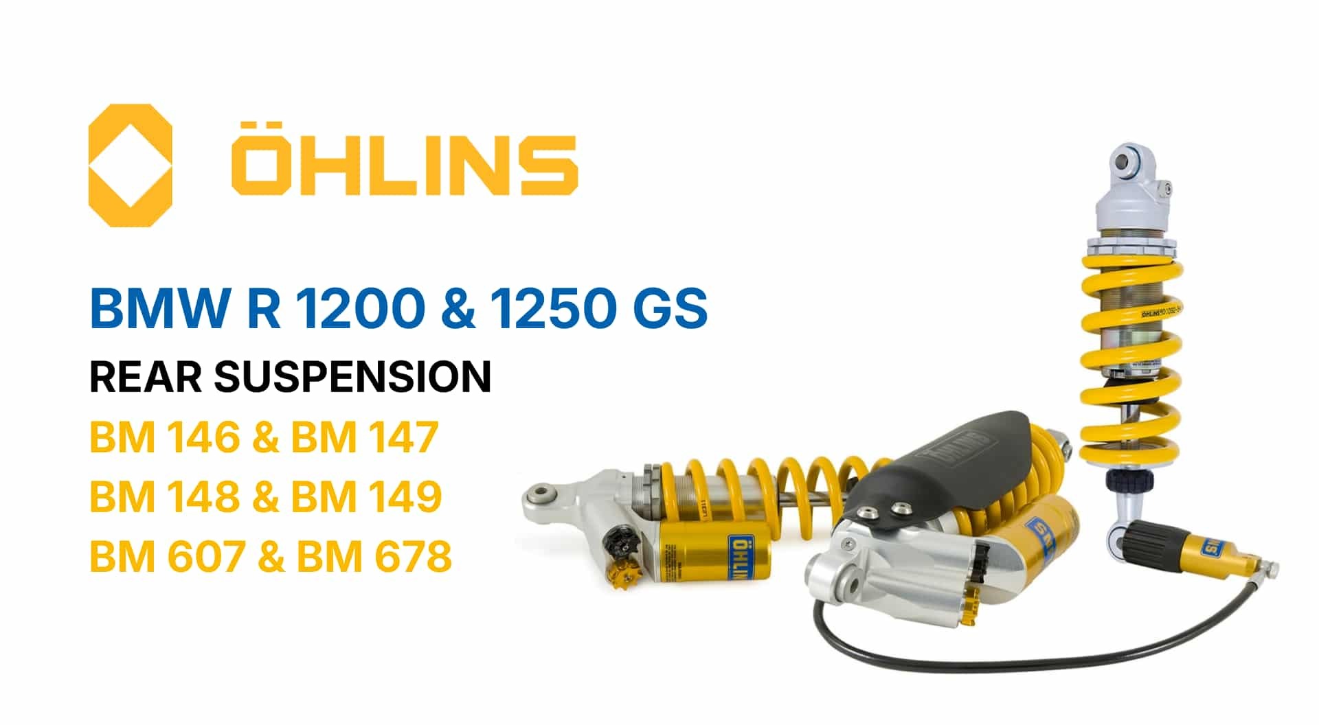 Excellent Öhlins upgrades for BMW's legendary GS models