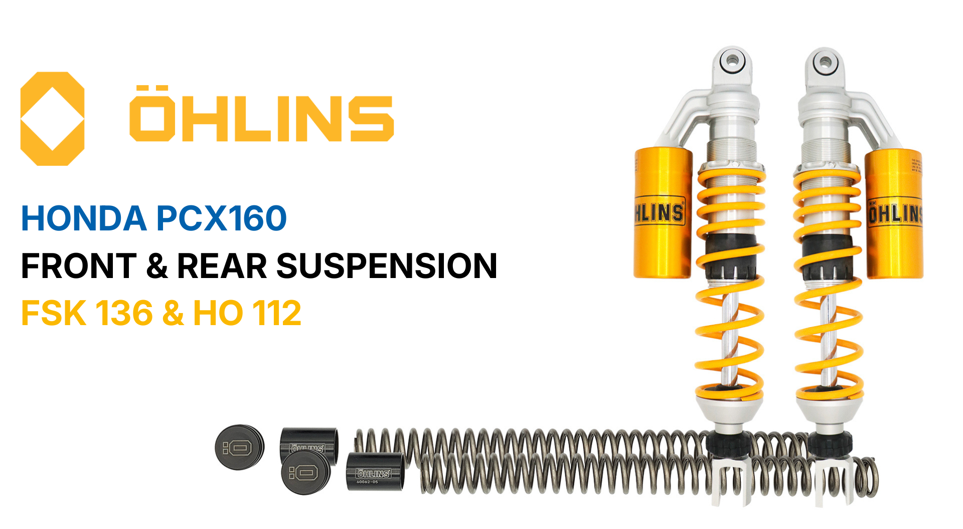 Take your Honda PCX160 to the next level with Öhlins suspension