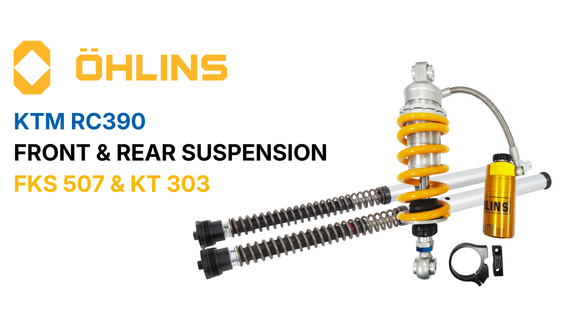 Transform your KTM RC 390 with Öhlins advanced suspension technology