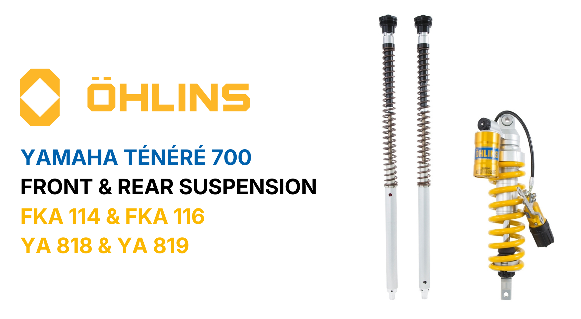 Yamaha Ténéré 700 suspension upgrades by Öhlins