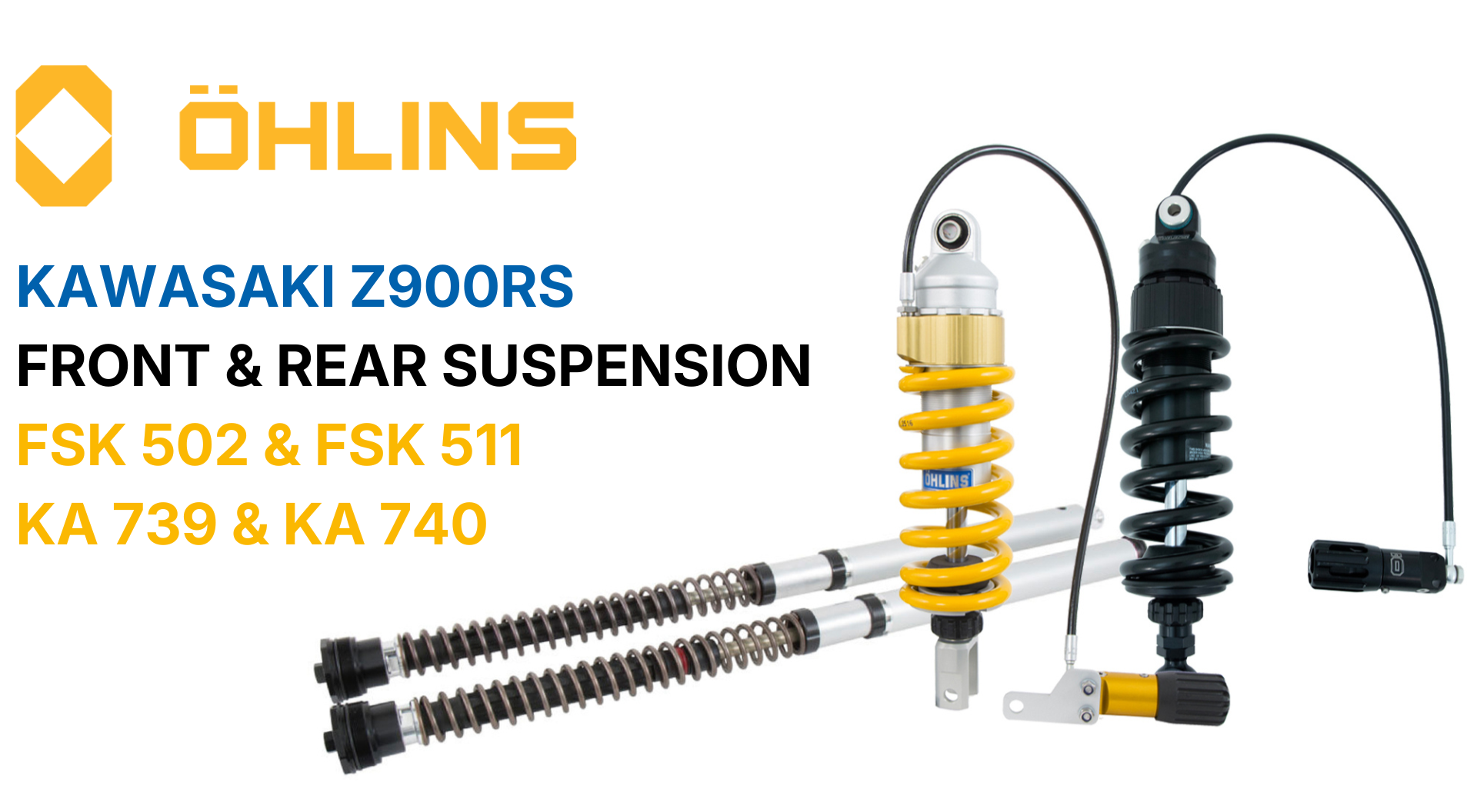 Öhlins suspension upgrades for Kawasaki Z900RS models